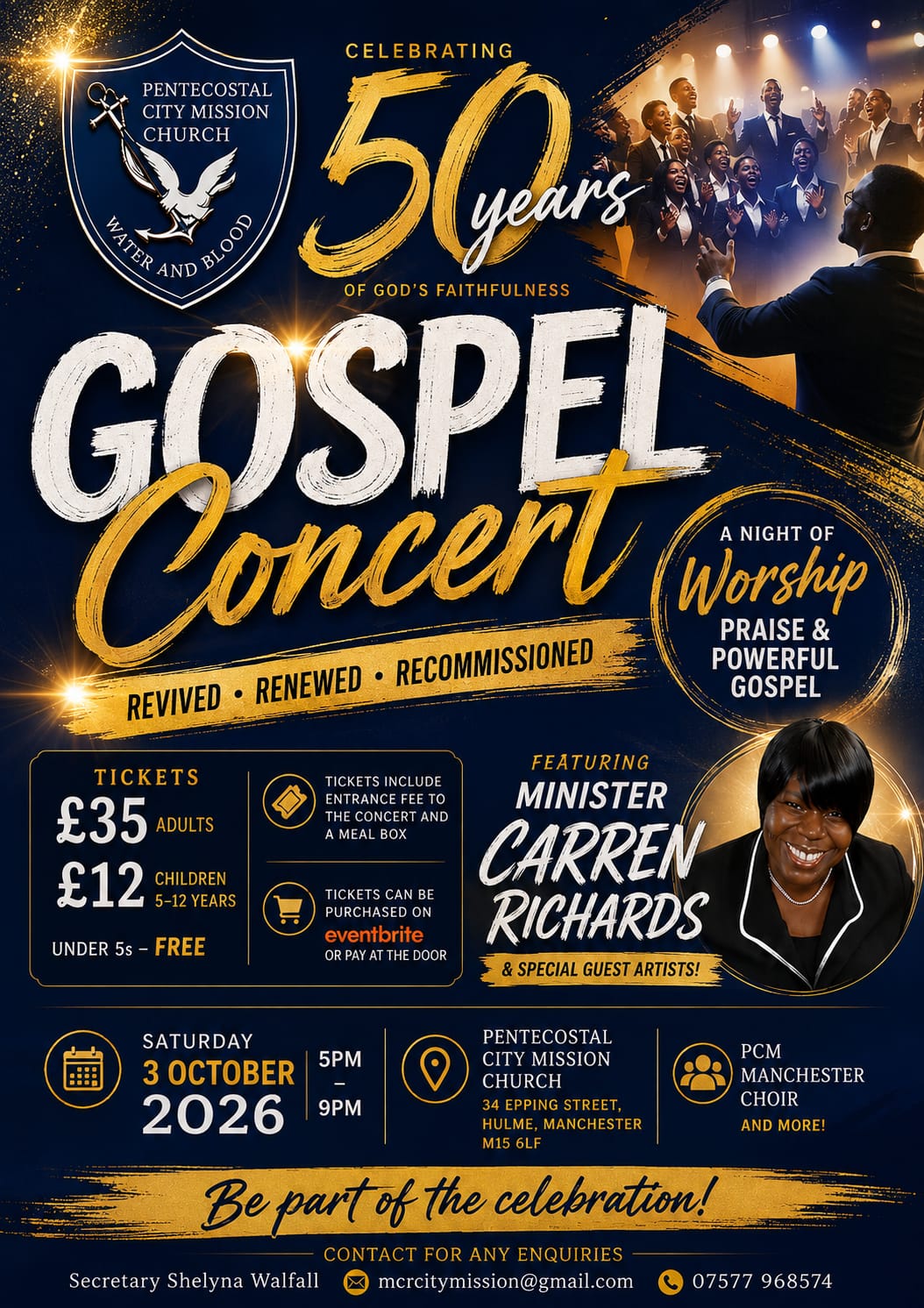  imageManchester 50th Concert 2026